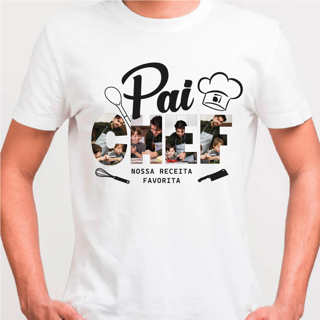 Camiseta Personalizada Governança - Pai Chef