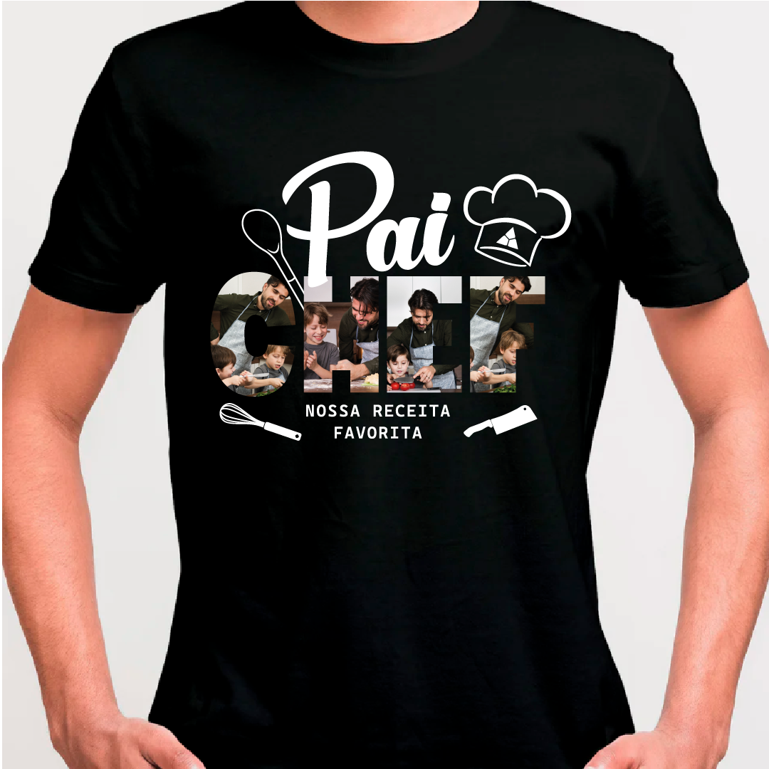 Camiseta Personalizada Equiplano - Pai Chef