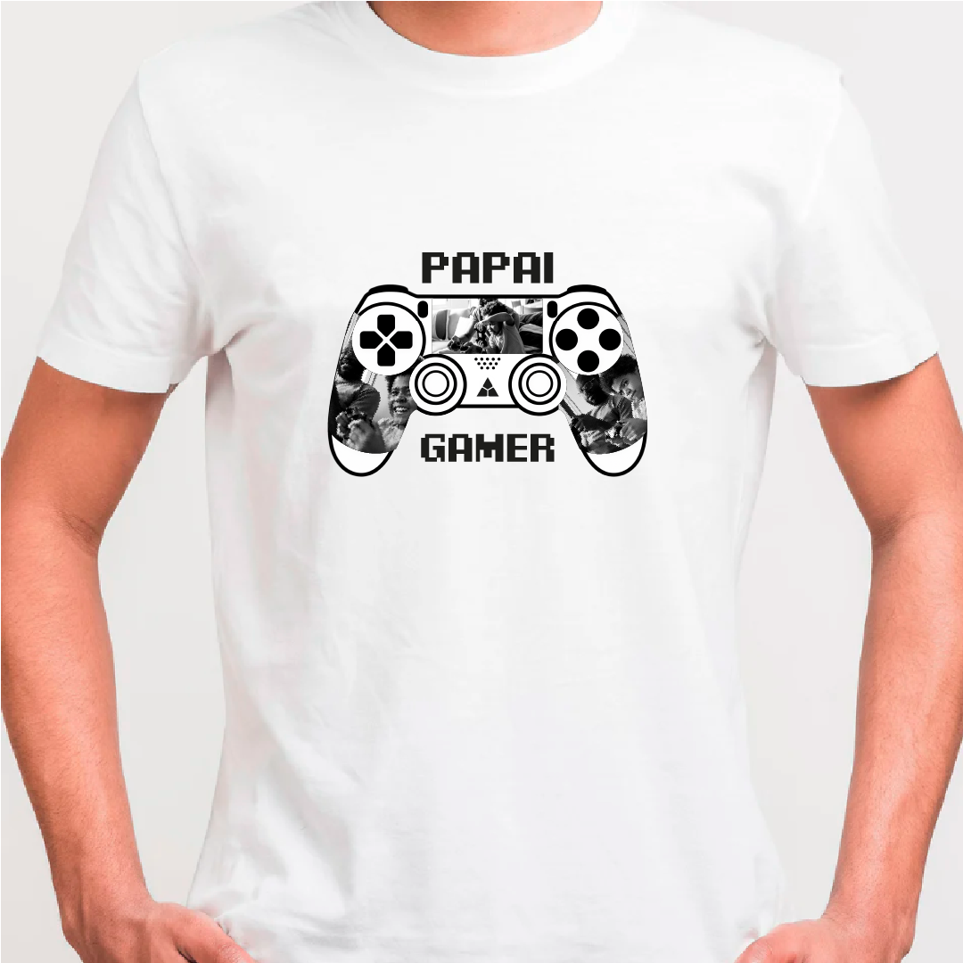 Camiseta Personalizada Equiplano - Pai Gamer