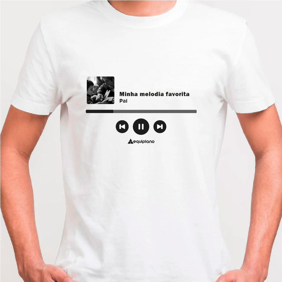 Camiseta Personalizada Equiplano - Pai Músico