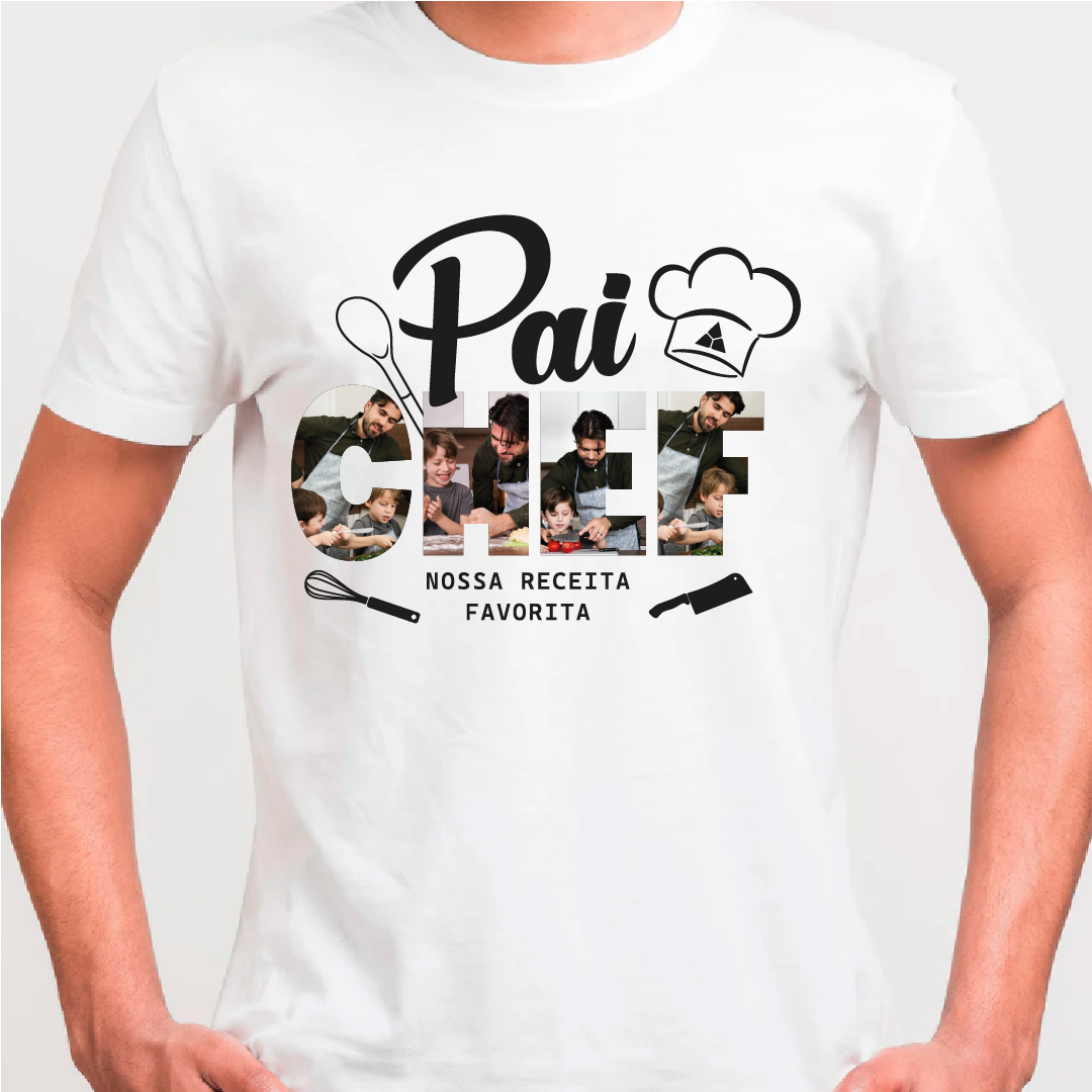 Camiseta Personalizada Equiplano - Pai Chef