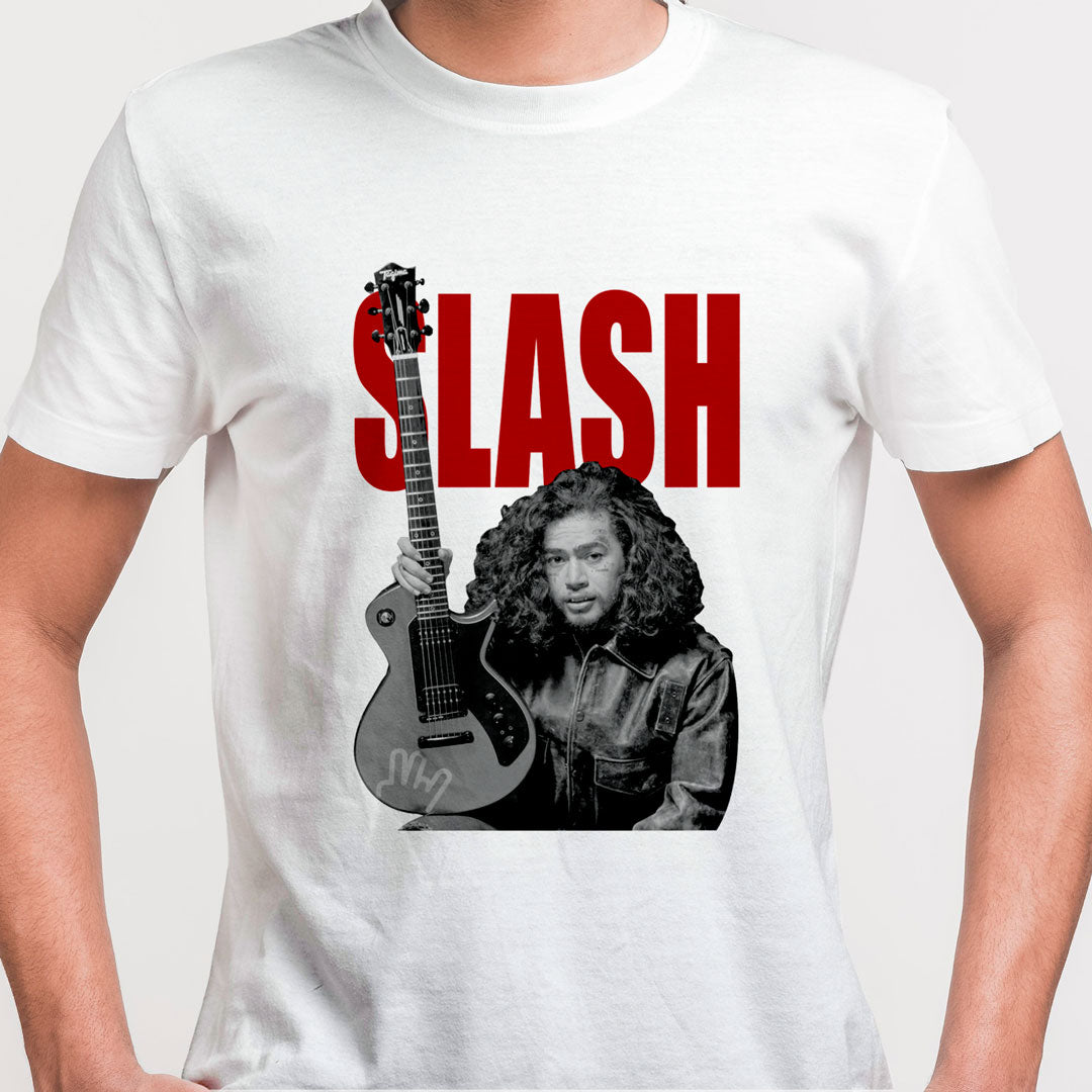 Camiseta Slash Guns and roses branca