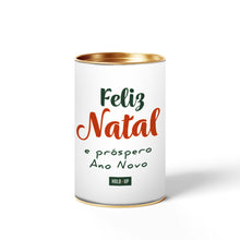 Embalagem Natal Papai Noel Lata 6x9 com Tampa de Metal