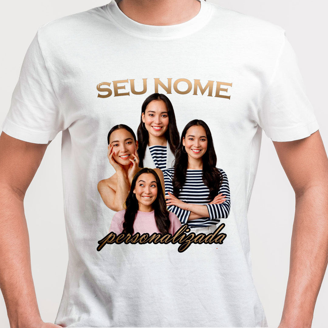 Camiseta Personalizada Vintage, Gold