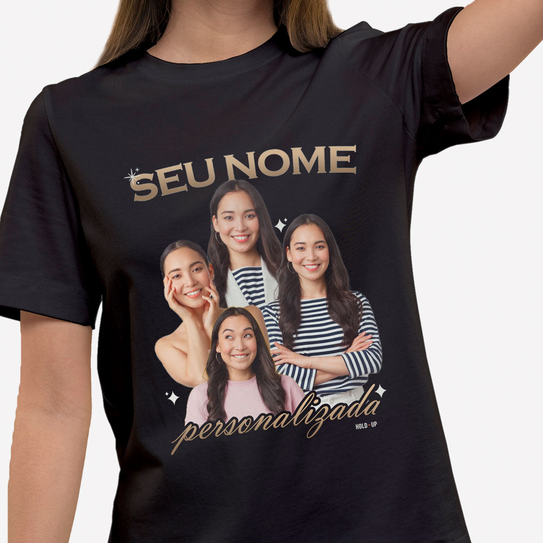 Camiseta Personalizada Vintage, Gold