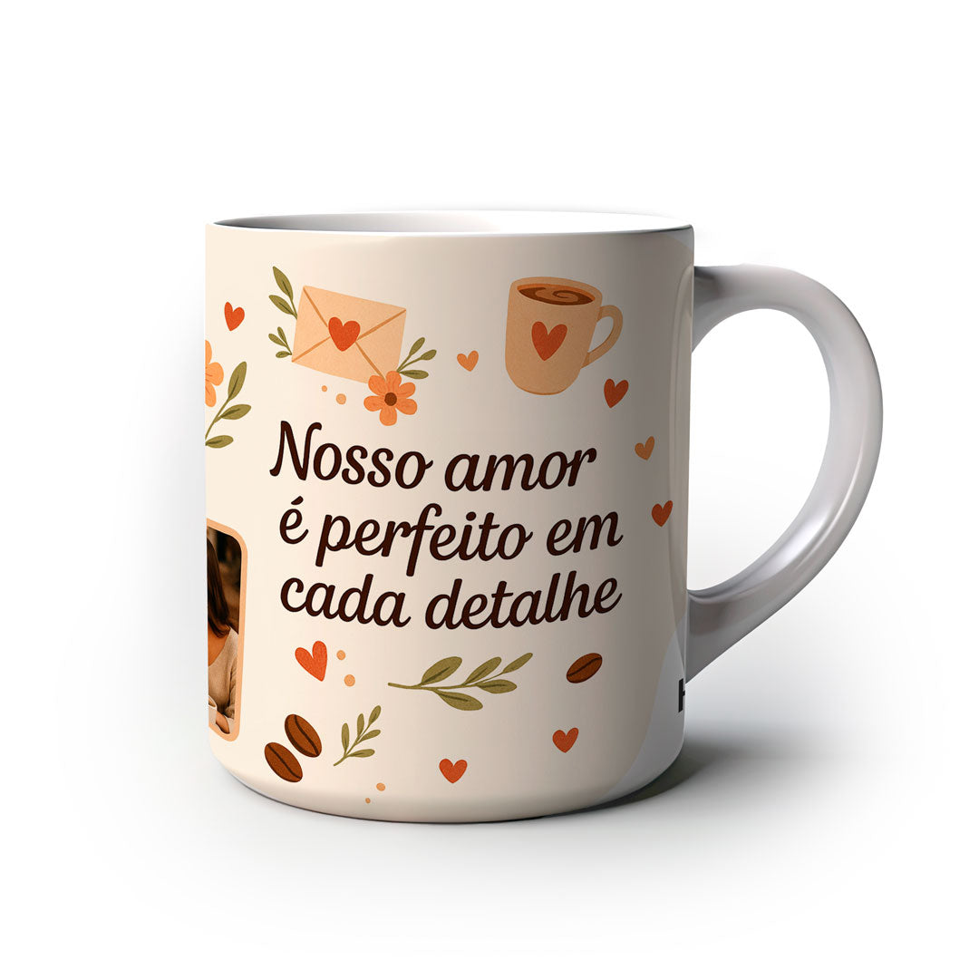 Caneca Personalizada Amor e Café lado 2