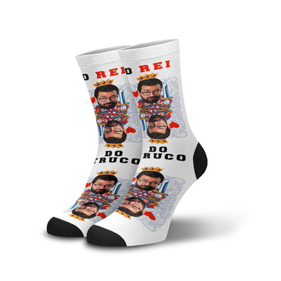 Meia Personalizada Rei/Rainha do Truco