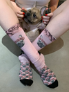 Meia Cano Alto Bulldog Rosa