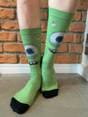 Meia Cano Alto Divertida Mike Wazowski
