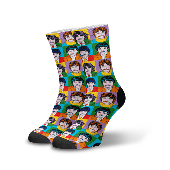 meia cano alto  Pop art