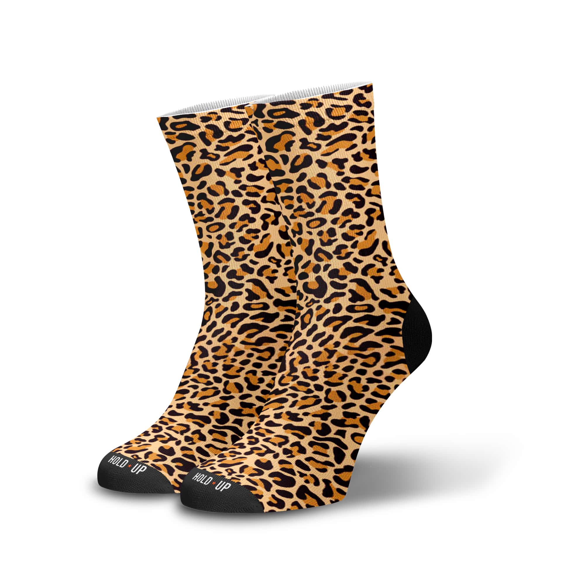 Meia Cano Alto Estampada Animal Print Leopardo – HOLD UP