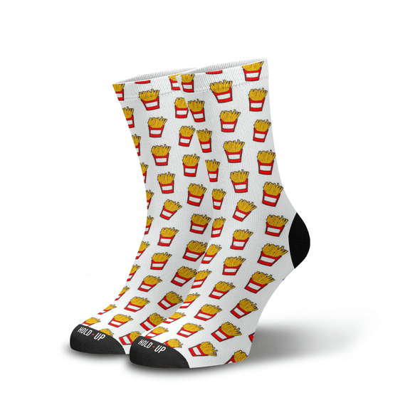 Meia Cano Alto Estampada Batatinha Frita Mini