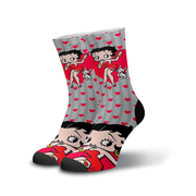 Meia Cano Alto Estampada Betty Boop p1