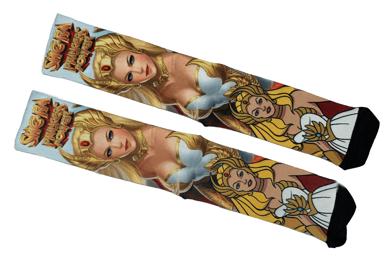 Meia Cano Alto Estampada She-Ra frente