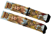 Meia Cano Alto Estampada She-Ra verso