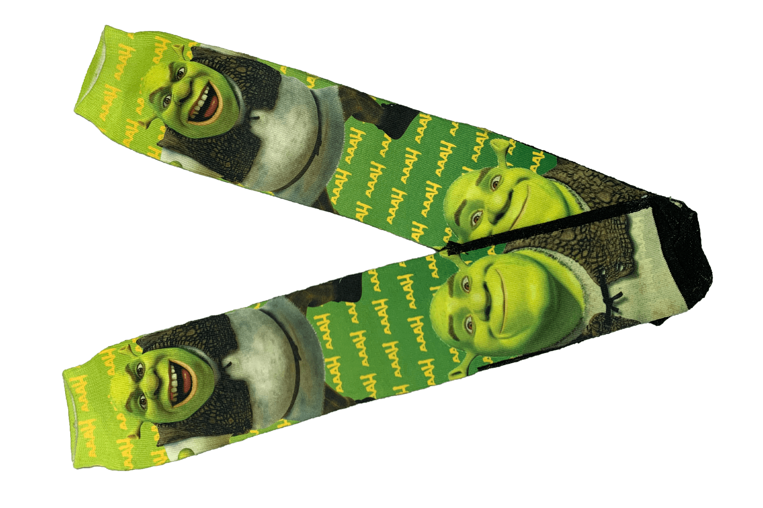 Meia Cano Alto Estampada Shrek