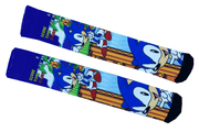 Meia Cano Alto Estampada Sonic the Hedgehog frente