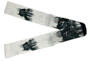 Meia Cano Alto Estampada Darth Vader Branco cruzado