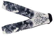 Meias de Cano Alto Estampadas com Viking cruzado