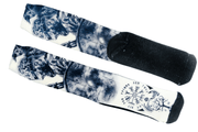 Meias de Cano Alto Estampadas com Viking verso