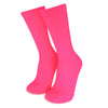 Meia Cano alto de Poliamida Neon Rosa
