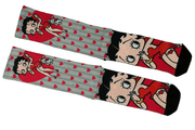 Meia Cano Alto Estampada Betty Boop frente