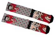 Meia Cano Alto Estampada Betty Boop verso