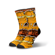 Meia Cano Alto Estampada Garfield p1
