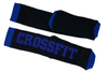 Meião para Crossfit 3/4 Preto com Borda Azul frente