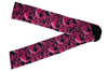Meia Cano Alto Estampada Caveira Rosa Choque cruzado