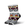 Meia Cano Alto Estampada Caveira Mexicana p1