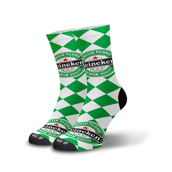 Meia Cano Alto Estampada Heineken p1