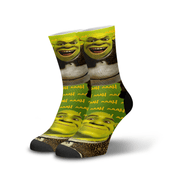 Meia Cano Alto Estampada Shrek p1