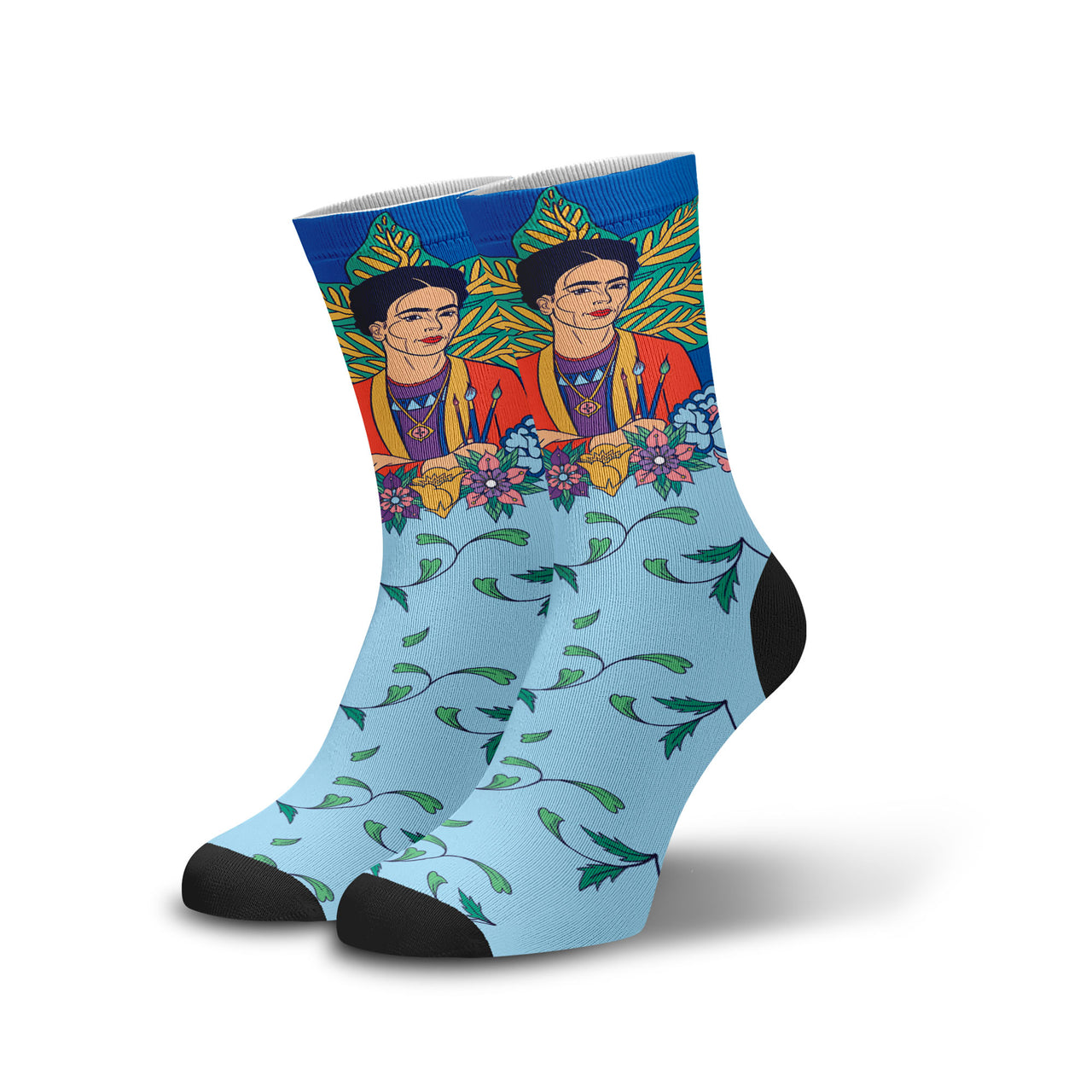 Meia Cano Alto Frida Kahlo Primavera