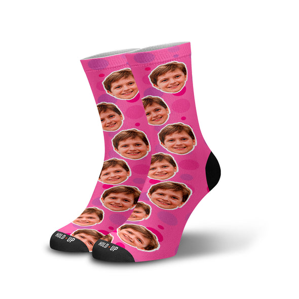 Meia Cano alto Personalizada Bolhas - Cores